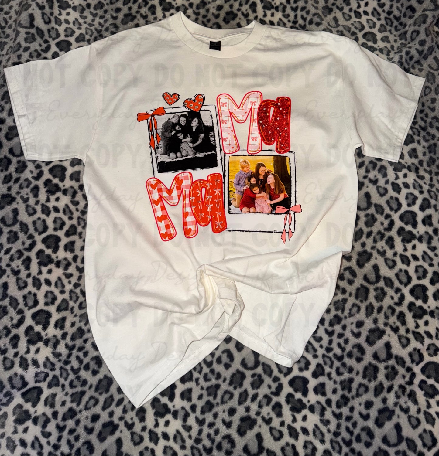 Mama Valentine Glitter Photo