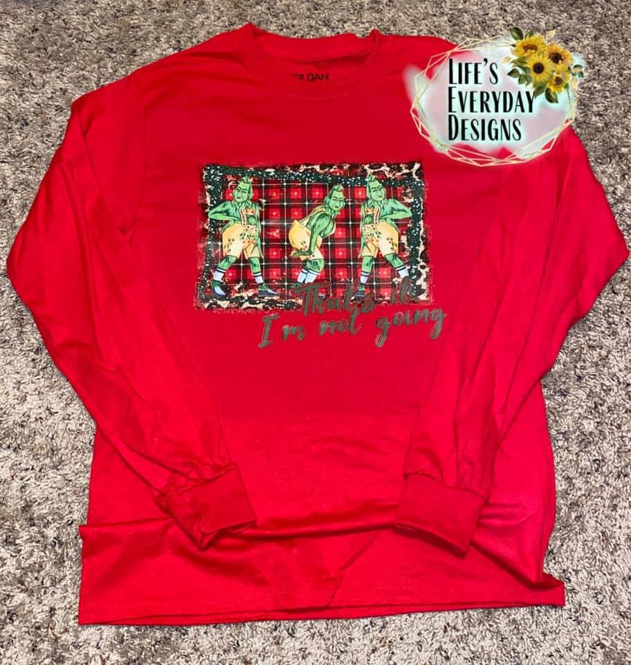 Youth That’s it I’m not Going Grinch Leopard Boarder