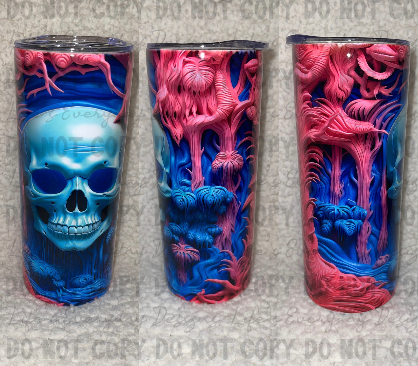 3D Pink Skull