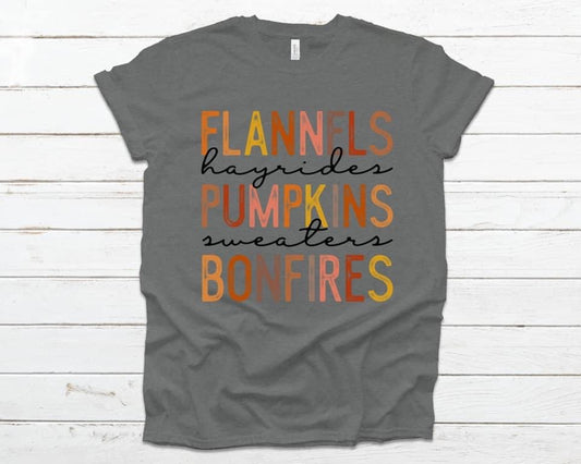 Flannels, Pumpkins, Bonfires