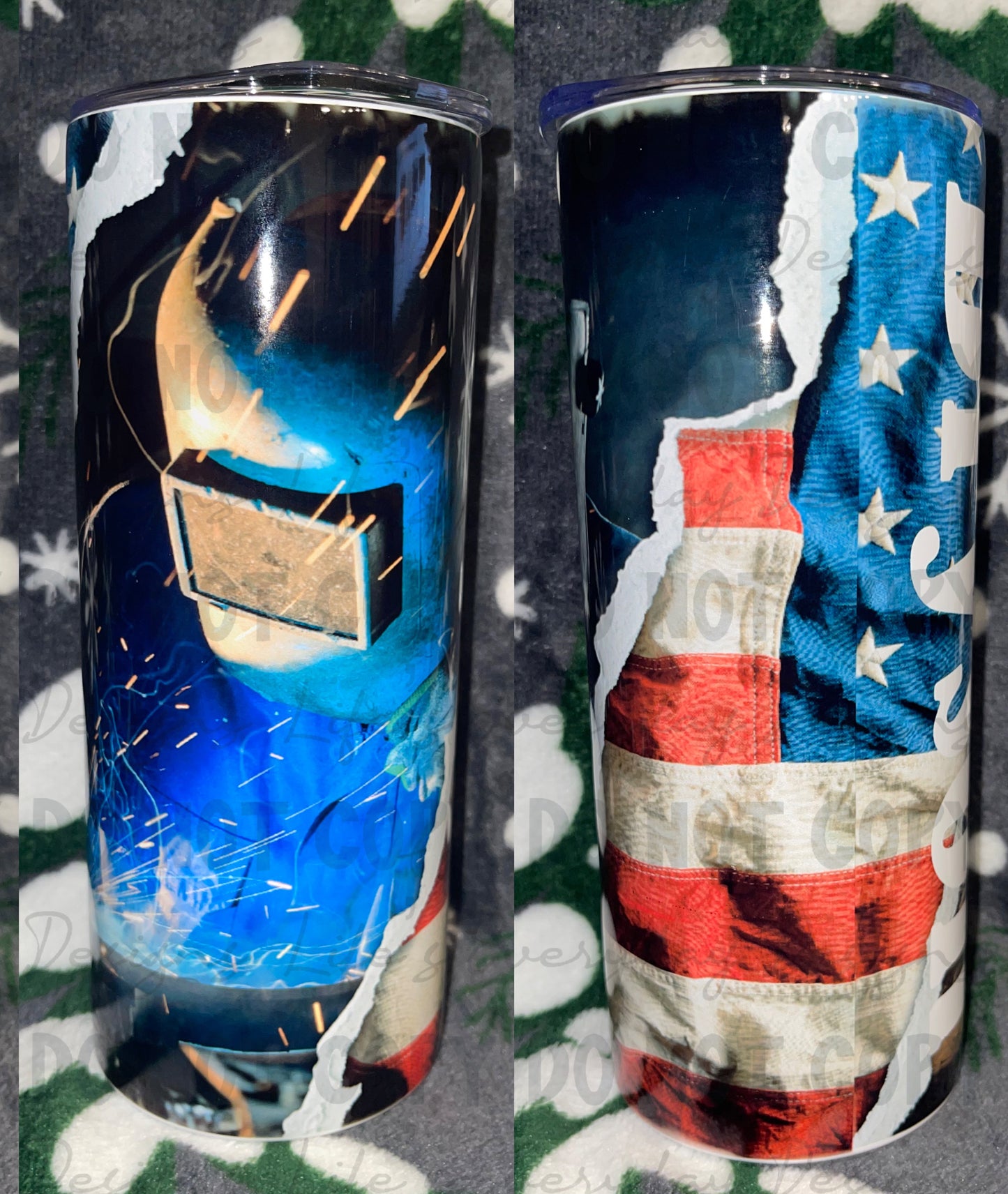 Welder American Flag