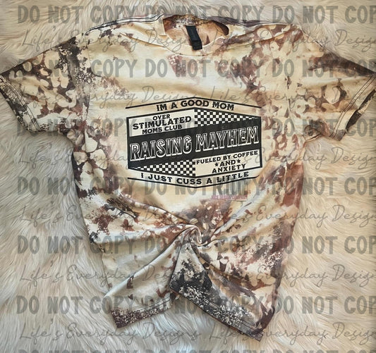 Raising Mayhem Bleached Tee